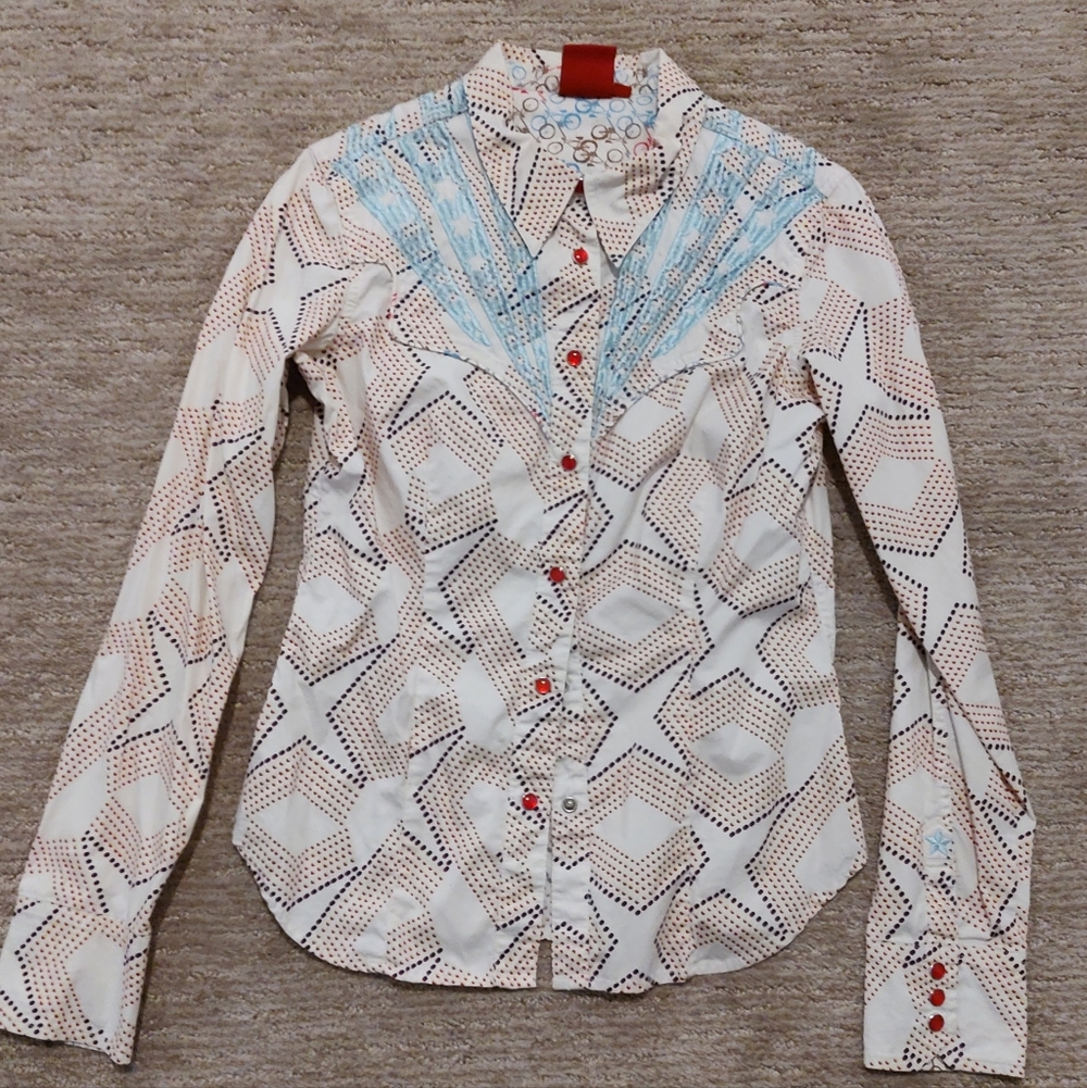 Oilily Patterned Women's Button Down